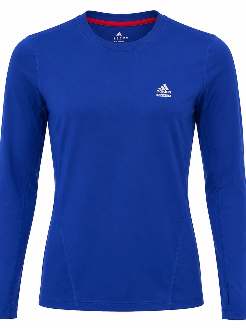 Adidas Techfit Climalite Long Sleeve Compression Shirt Blue Size S